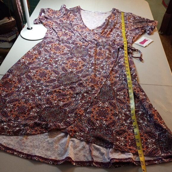 NWT Bobbie Brooks  Super Soft Wrap Dress - Picture 8 of 8